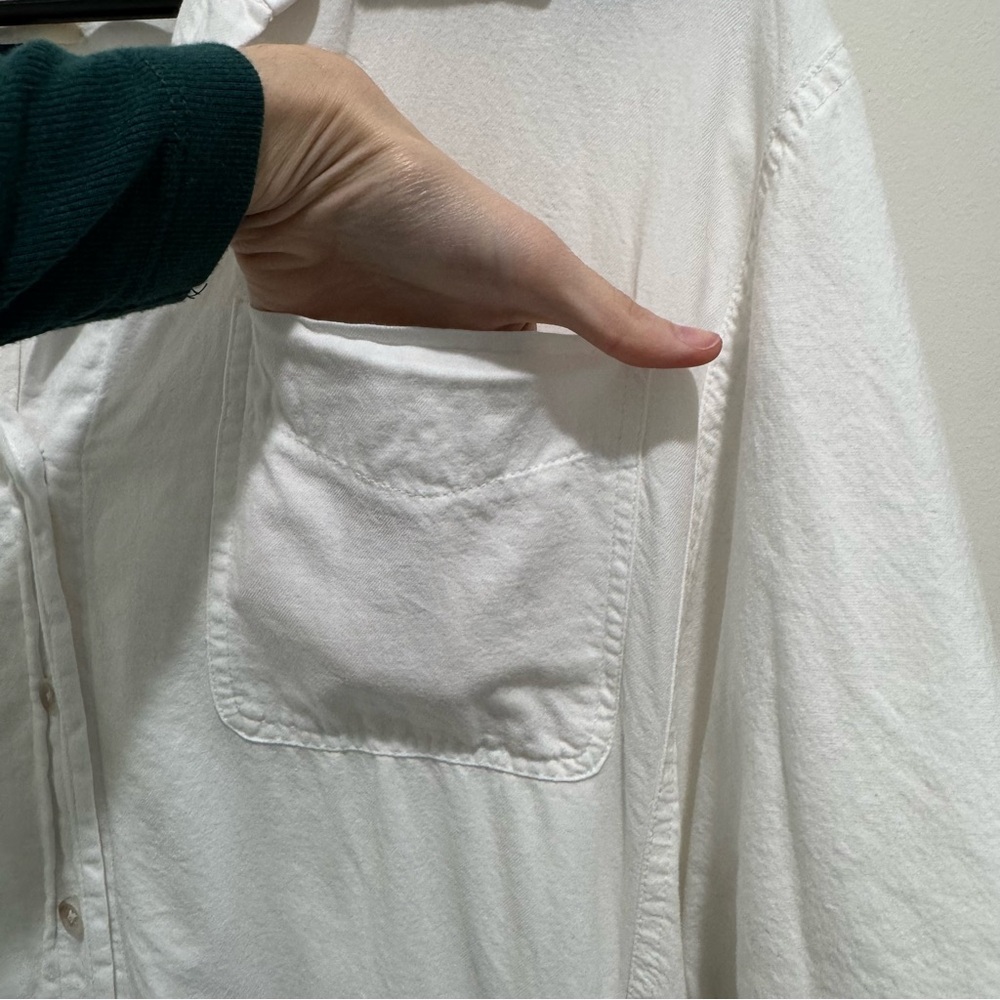 Universal Thread White Button Front Shirt Dress S… - image 3